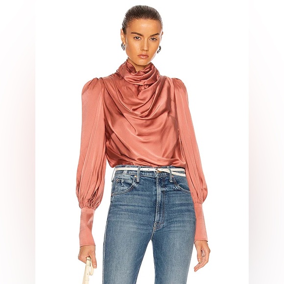 Zimmermann Tops - Zimmermann Bishop Cowl Blouse size 1 Rose